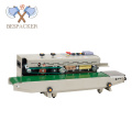 Bespacker Automatic continuous band sealer polythene pvc aluminum foil plastic bag heat sealing machine with counting